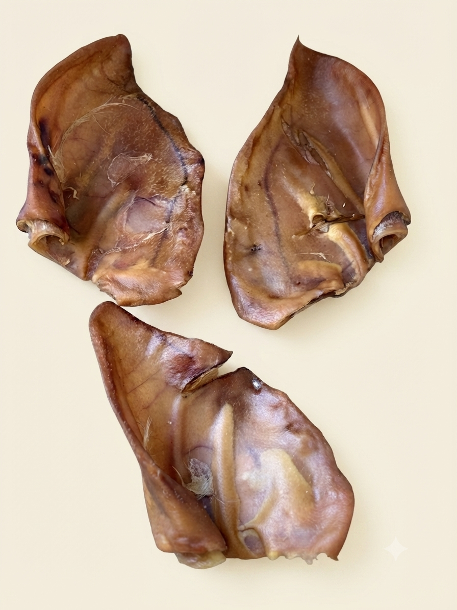 Lot de 3 oreilles de porc