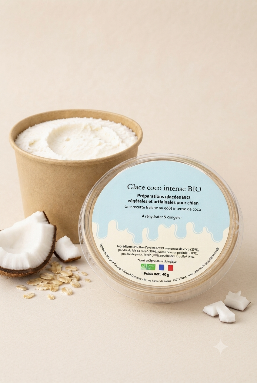Glace BIO à préparer coco