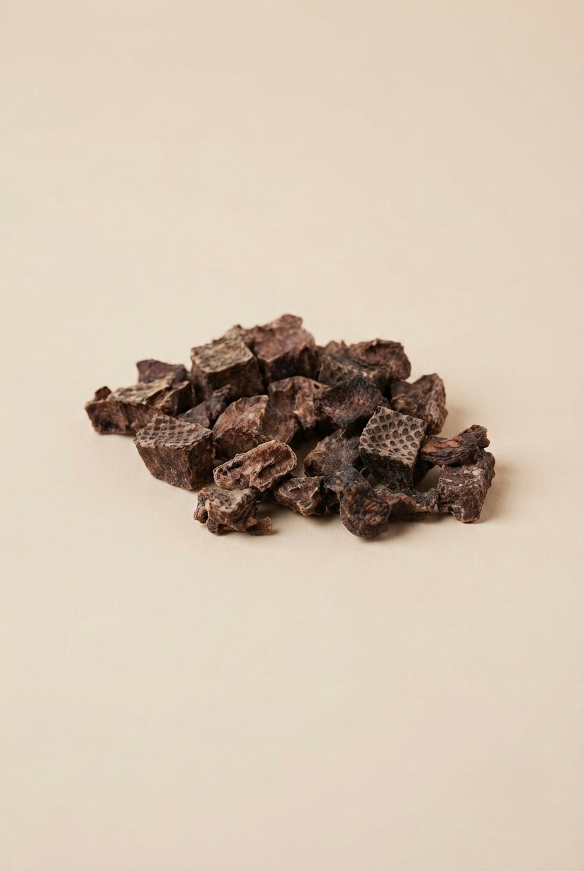 Dés de poumons de bœuf