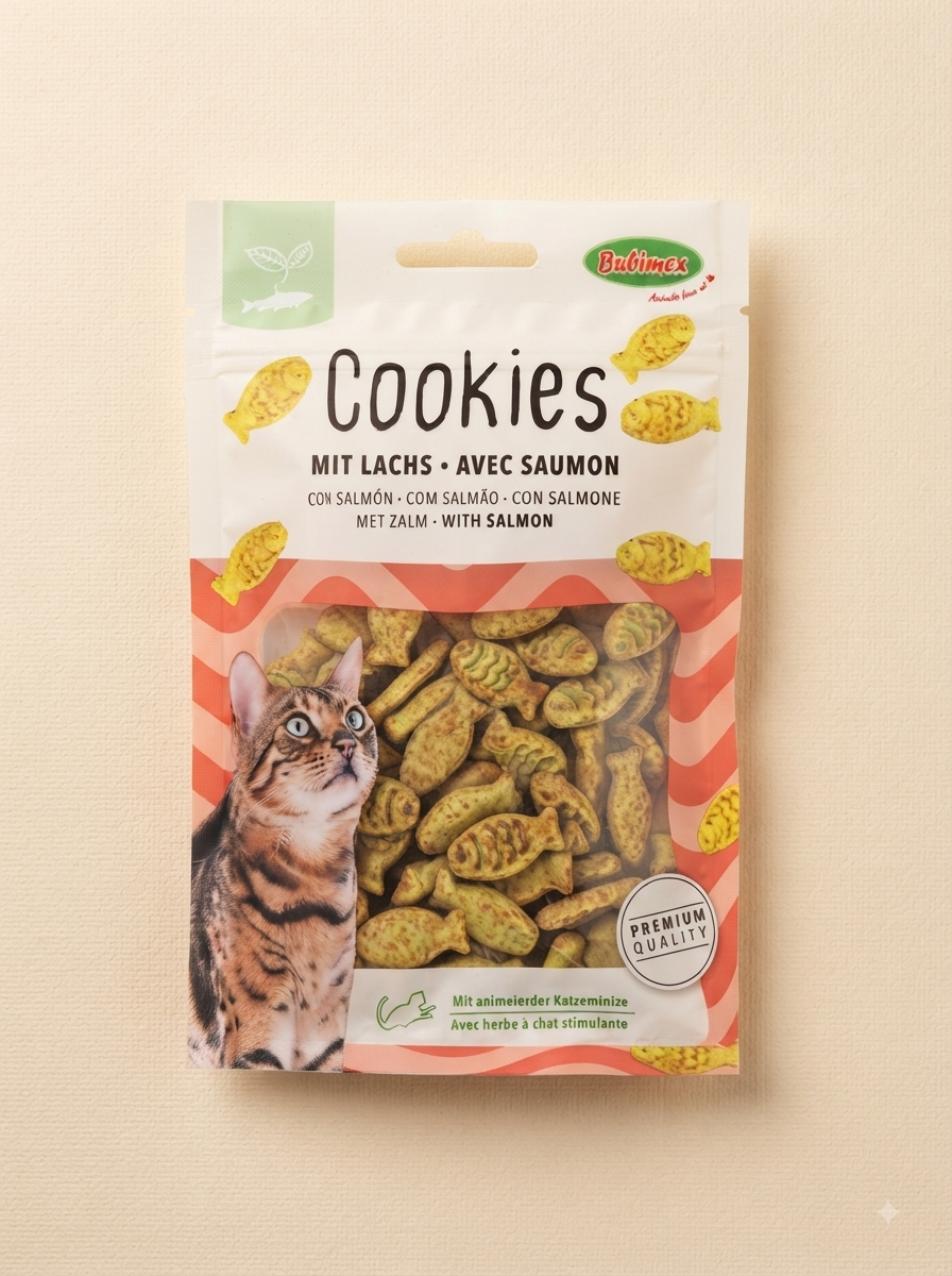 Cookies saumon à l’herbe à chat